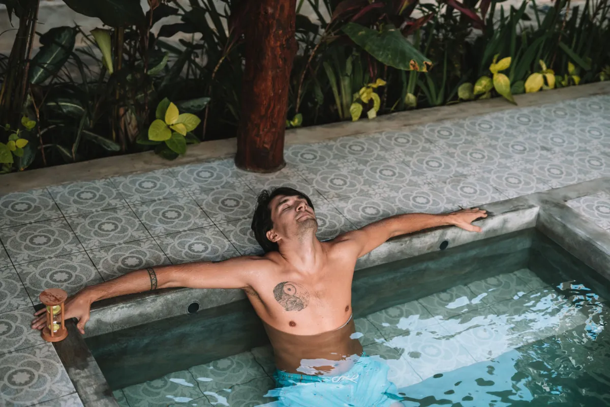Plunge pool Hesa Ubud contrast therapy