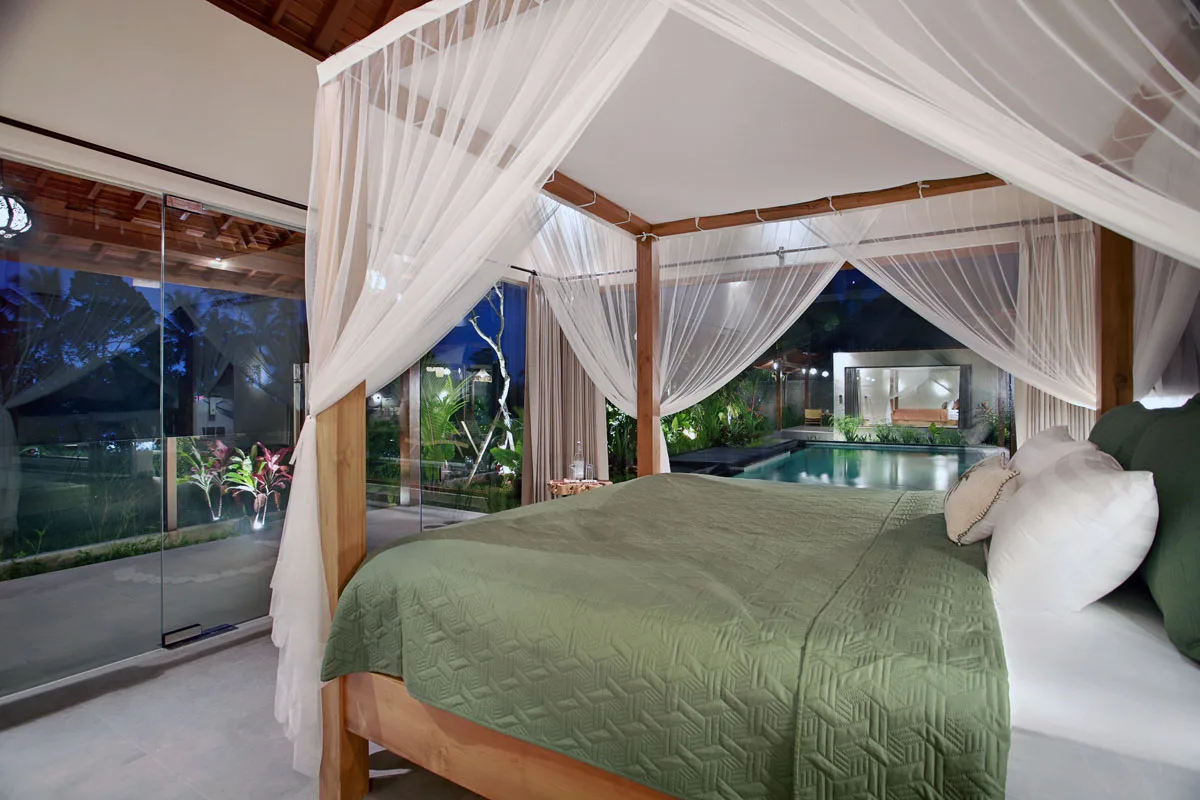 Night-time wellness ritual at Hesa Villas Ubud Bali