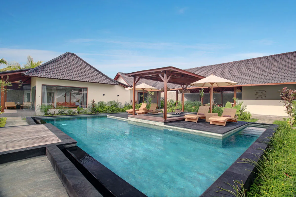 Private swimming pool Hesa Villas Ubud Bali Tegallalang