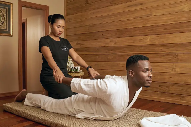 Thai Massage deep stretch Hesa Spa Ubud Bali